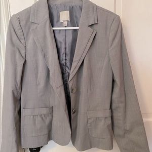 Adorable Gray Blazer Suit Top
